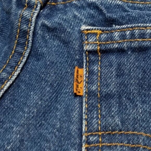 VINTAGE 70s Levi's 505 Orange Tab Wedgie Mom Jeans - Picture 11 of 13